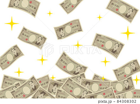 舞い散る一万円札 84308302