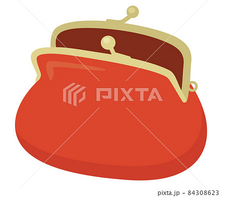 赤いがま口財布 84308623