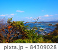 秋の海岸線の景色 84309028