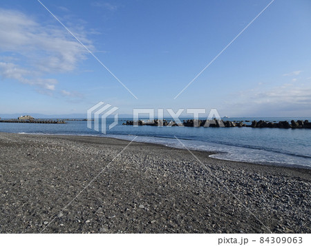 静岡 用宗の海岸 風景写真 日本 84309063