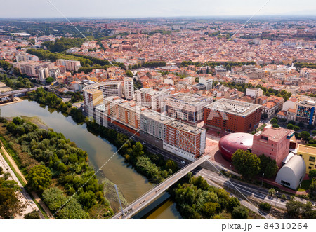Bird's eye view of Perpignan, France Bird's eye view of Perpignan, France 84310264