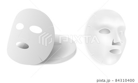 Facial mask beauty pack. Cosmetic mask sheet design Facial mask beauty pack. Cosmetic mask sheet design 84310400