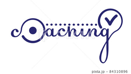 stylized text coaching  linear 84310896