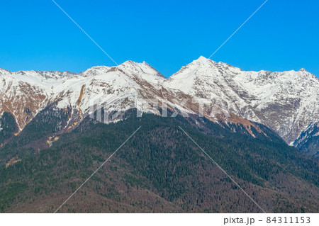 Caucasus mountains, Krasnaya Polyana, Rosa Hutor Sochi Russia 84311153