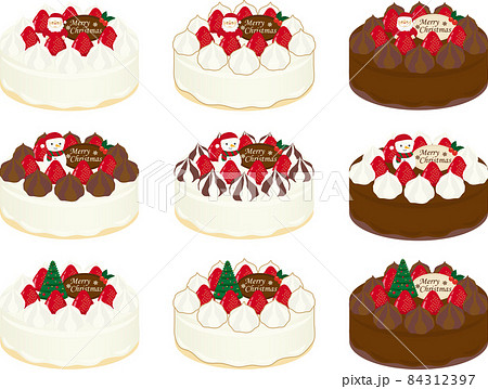 クリスマス　デコレーションケーキ　セット 84312397