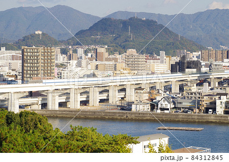 江波山気象館より眺めた広島市内の景色 江波山気象館より眺めた広島市内の景色 84312845