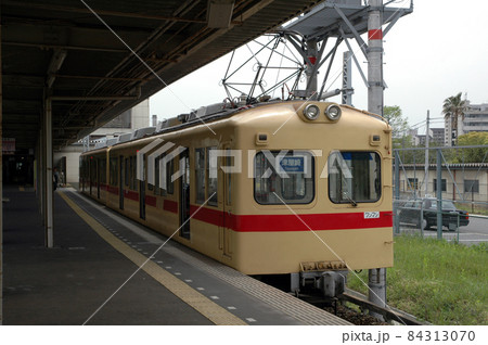 廃止された西鉄宮地岳線の津屋崎駅行電車 84313070