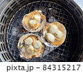 Grilled fresh scallop or hotate on the oven in Aomori Japan. 84315217