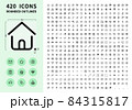 420 solid rounded icons 420 シンプルな角丸ラインアイコン 84315817