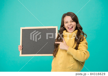 Little child point fingers at something. welcome on board Little child point fingers at something. welcome on board 84316629