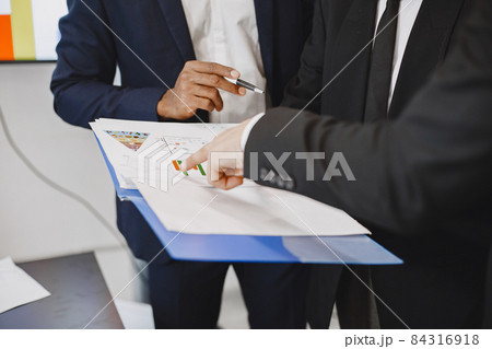 Three busines partners men in the office Three busines partners men in the office 84316918