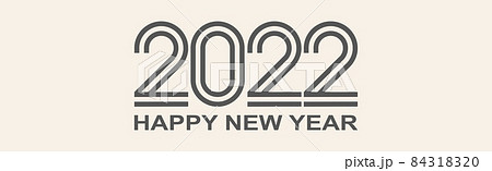 Happy new year 2022, christmas holiday, web banner - Vector Happy new year 2022, christmas holiday, web banner - Vector 84318320