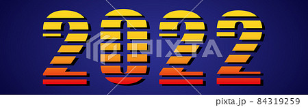 Happy new year 2022, christmas holiday, web banner - Vector Happy new year 2022, christmas holiday, web banner - Vector 84319259