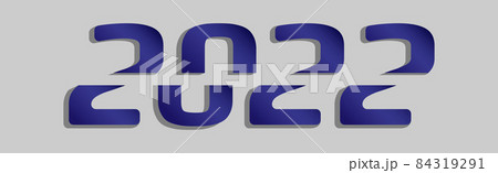 Happy new year 2022, christmas holiday, web banner for advertising - Vector 84319291