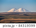 Snowy mountain Elbrus beautiful nature landscape, View at long distance. 84319399