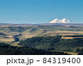 Big snowy mountain Elbrus beautiful nature landscape, Long distance view. 84319400