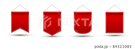 Red pennon flag long banner pedestal pole vector event flagpole Red pennon flag long banner pedestal pole vector event flagpole 84321083