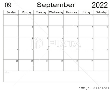 Planner September 2022. Empty cells of planner. Monthly organizer. Calendar 2022 84321284