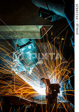 worker with protective mask welding metal worker with protective mask welding metal 84328826