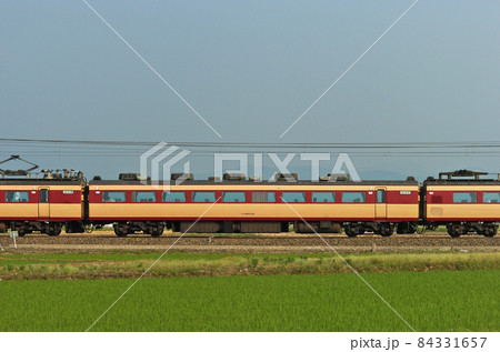 北陸本線　美川ー加賀笠間　JR西日本　485系　A03編成（京都）　⑦　モハ485-211　海側 84331657