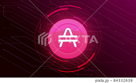 AMP crypto currency themed banner. 84332639