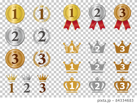 Ranking icon illustration set 84334683