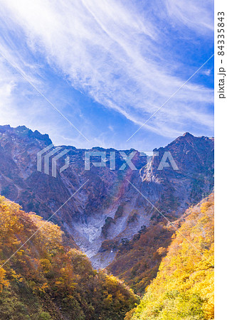 (群馬県)谷川岳 一ノ倉沢の紅葉 (群馬県)谷川岳 一ノ倉沢の紅葉 84335843