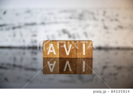 ビジネスイメージ（IT用語編）ブロック文字AVI 84335914