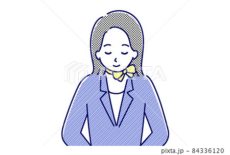 お辞儀をするコンシェルジュ 84336120