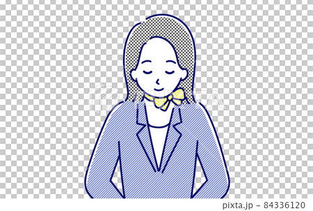 お辞儀をするコンシェルジュ 84336120