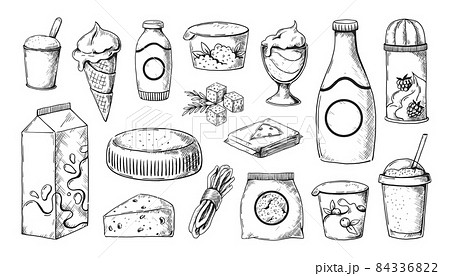 Character flat drawing of fresh milk in... - Stock Illustration [105375210]  - PIXTA