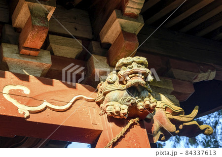 正東山 日本寺 妙見七面宮 獅子の丸彫り 正東山 日本寺 妙見七面宮 獅子の丸彫り 84337613