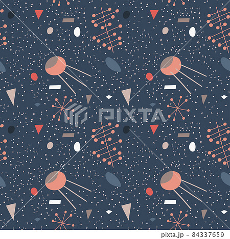 Seamless pattern with abstract forms and lines. Colorful vector design for print and web. Seamless pattern with abstract forms and lines. Colorful vector design for print and web. 84337659