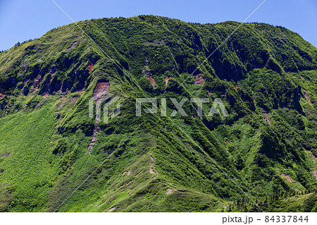 神楽ノ峰から見る夏の苗場山山頂 84337844