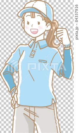 移動工人女性的插圖 84337916