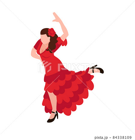 Spanish Female Dancer Composition 84338109