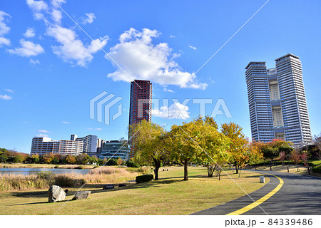 福岡アイランドシティ　アイランドシティ中央公園　ニュータウン風景　 84339486