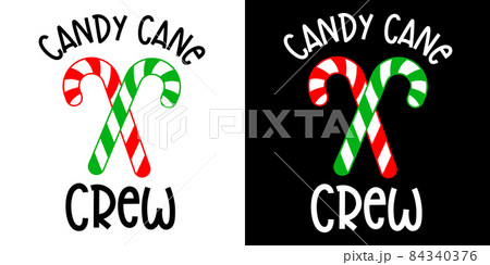 Doodle Candy Cane Crew For Merry Christmas Season hand drawn Design for t-shirt, greeting card or poster design Background Vector Illustration. Doodle Candy Cane Crew For Merry Christmas Season hand drawn Design for t-shirt, greeting card or poster design Background Vector Illustration. 84340376