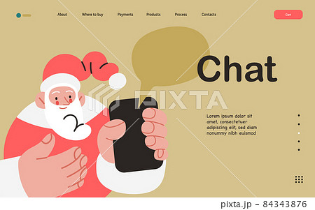 Web Santa - a corporative website page template. 84343876