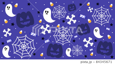 Colorful pattern background for the holiday halloween - Vector 84345671