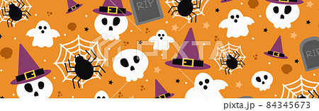 Colorful pattern background for the holiday halloween - Vector 84345673