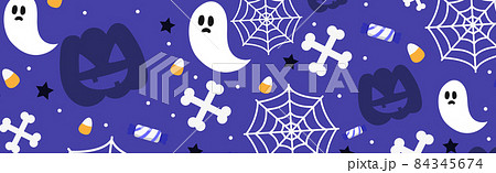 Colorful pattern background for the holiday halloween - Vector 84345674