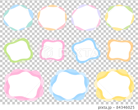 Loosely shaped pop and colorful frameset Loosely shaped pop and colorful frameset 84346025