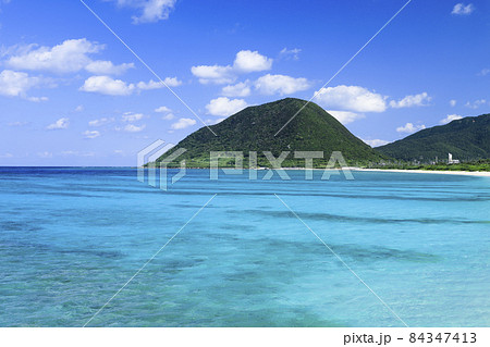 米崎ビーチ 野甫大橋 伊平屋島 米崎ビーチ 野甫大橋 伊平屋島 84347413