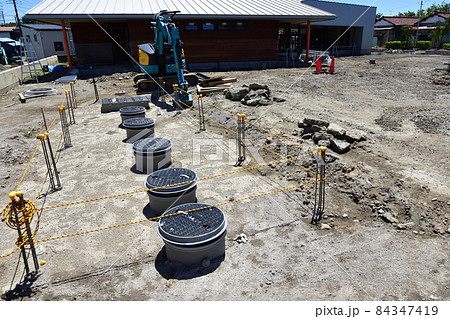 中規模浄化槽の設置工事 84347419