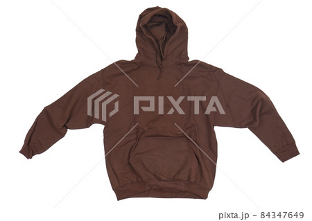 Brown hoodie on white background Brown hoodie on white background 84347649