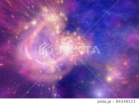 Star field in space and a nebulae Star field in space and a nebulae 84348523