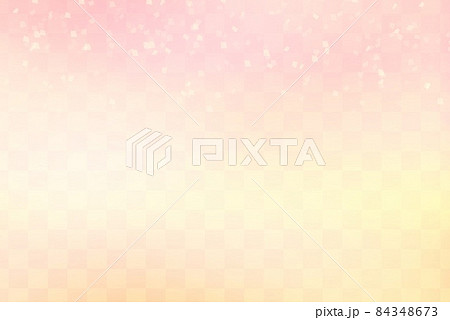 年賀状素材 市松模様のテクスチャ ピンクの光 和風の背景素材 紙吹雪の写真素材
