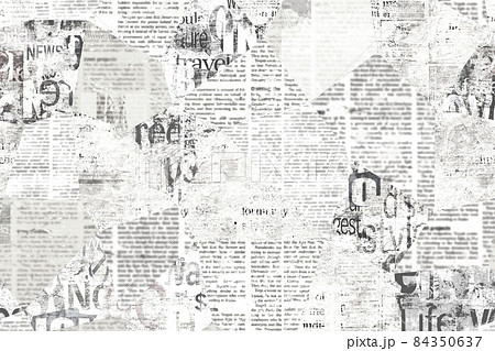 Old vintage grunge newspaper paper texture - Stock Photo [60441456] - PIXTA