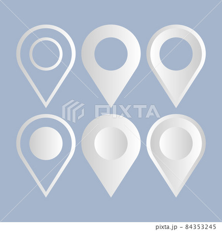 Vector multicolored map pin icon. 84353245